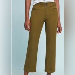 Anthropologie Women’s Pants - Olive Green - Double Button - Size 4T